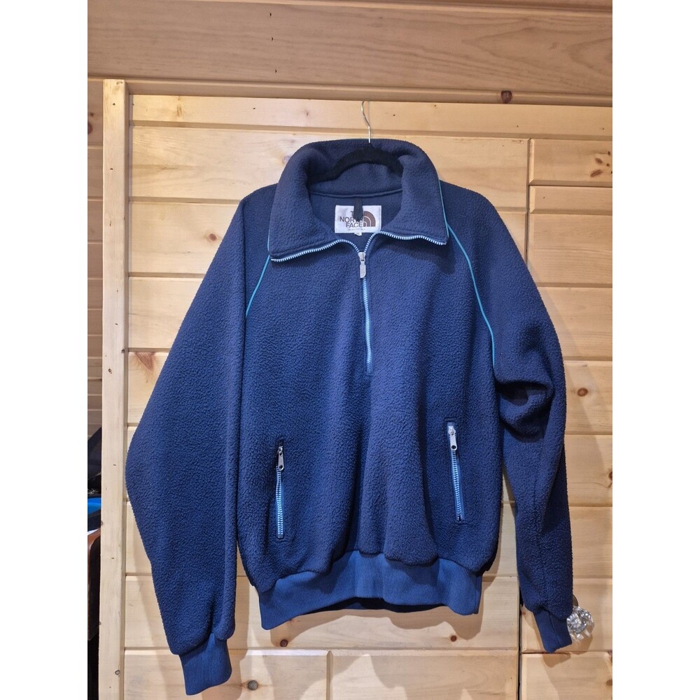 Vintage 80s North Face Pullover Mens XL Fleece Made USA Outdoors Made USA